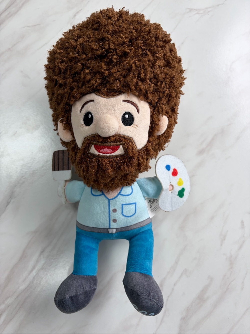 🎨15” Bob Ross Artist plush Doll - 🌳Happy little Trees